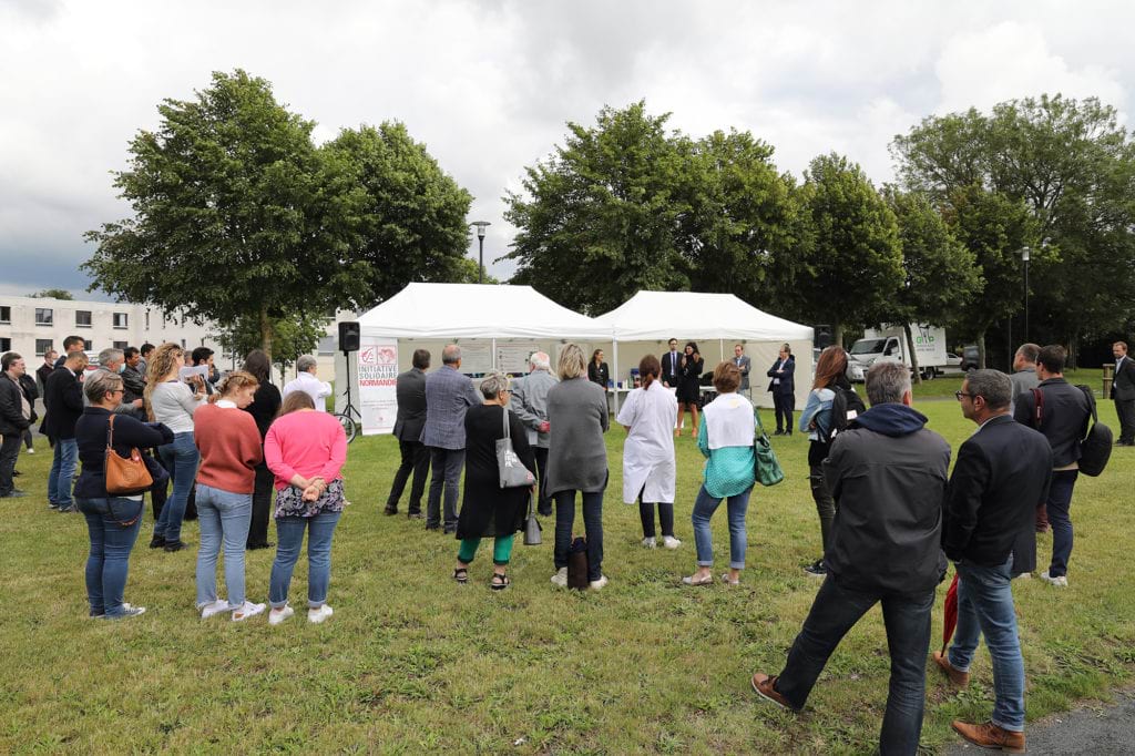 Le Fonds Caisse d’Epargne Normandie pour l’Initiative Solidaire a participé à la réalisation de l’espace d’activités intergénérationnel du Centre Hospitalier de Saint-Lô Parc Ecureuil
