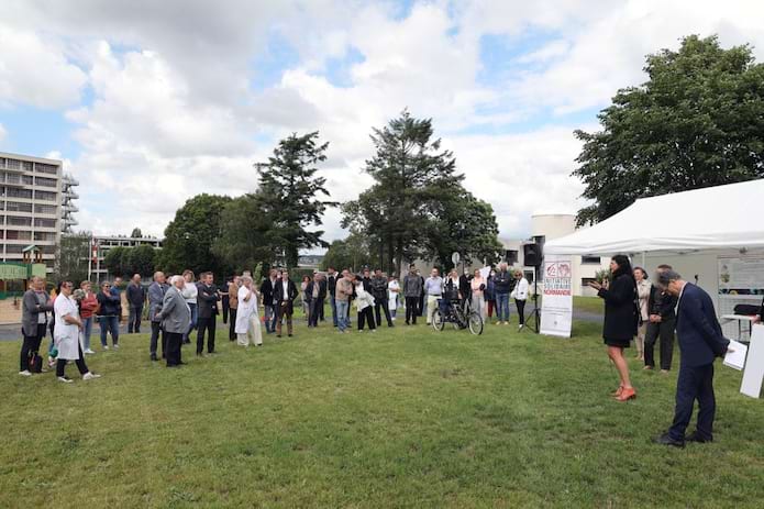 Le Fonds Caisse d’Epargne Normandie pour l’Initiative Solidaire a participé à la réalisation de l’espace d’activités intergénérationnel du Centre Hospitalier de Saint-Lô Parc Ecureuil